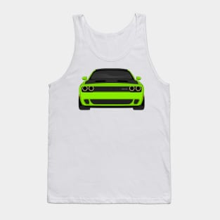 DODGE HELLCAT FRONT LIME Tank Top